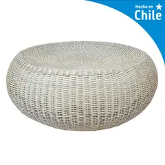 DECO MIMBRE - Puff donut blanco Blanco