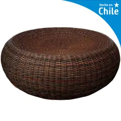 DECO MIMBRE - Pouf donut fibra natural chocolate