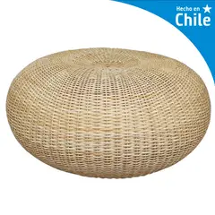 DECO MIMBRE - Puff colonial blanco