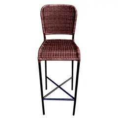DECO MIMBRE - Silla bar costa chocolate