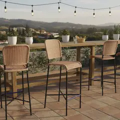 DECO MIMBRE - Silla bar costa natural Natural