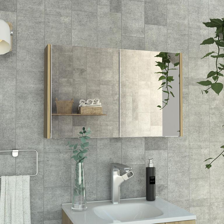 Botiquín Para Baño 80 Cm Puertas Duna
