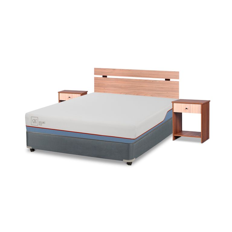 CIC Cama Americana Excellence Full + Muebles Olmo