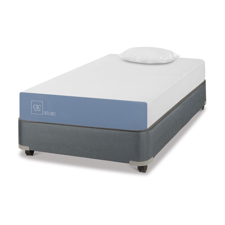 CIC Cama Americana Excellence 1 Plaza + Almohada