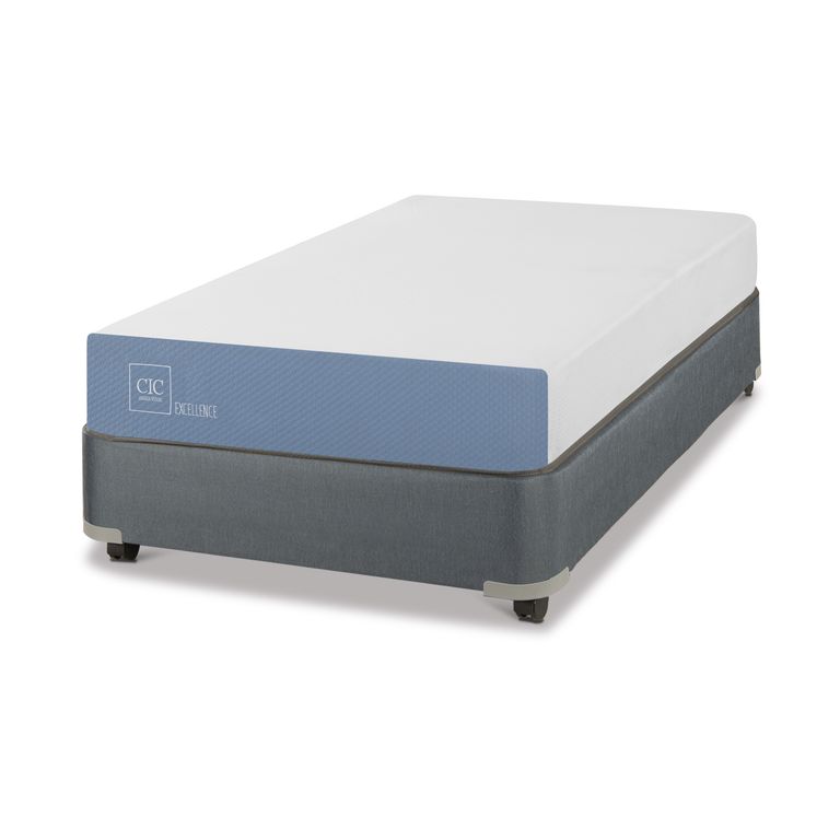 CIC Cama 1.5 plazas Americana Excellence Gris