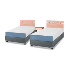 CIC - Cama americana duplex excellence 1 plaza + mueblo olmo