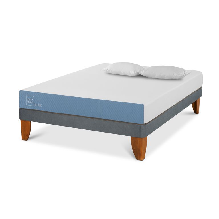 CIC Cama Europea Excellence 2 Plazas + Almohadas