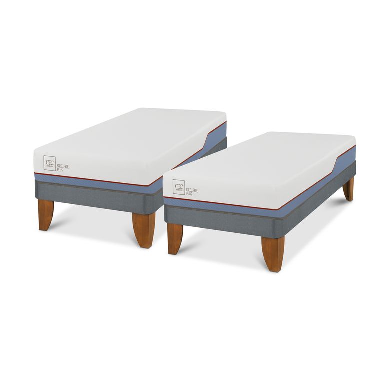 CIC Cama 1 plaza Europea Excellence Plus Gris