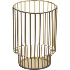 JUST HOME COLLECTION - Portavela Metálico Hurricane 12 Cm Decorativo Hogar