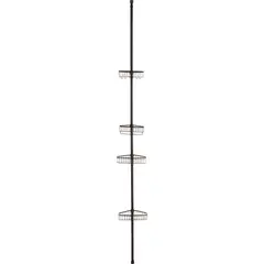 MAGLA - Esquinero para baño 21x11x65 cm hierro 4 repisas