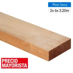 GENERICO - Pino Dimensionado Seco 2x6 3,2 m