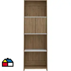TUHOME - Estante Note Melamina 4 Nivel(es) 53.1x160x33.6 cm Miel/Blanco