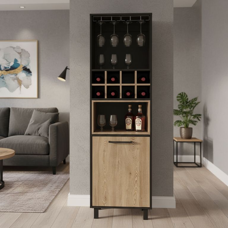 Bar Alto Kaia 53x180x169 cm Wengue/miel
