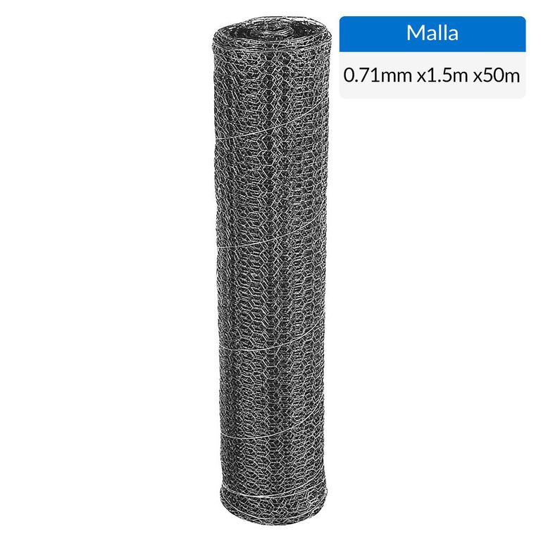 1.5x50 m Malla 3/4'' hexagonal galvanizada
