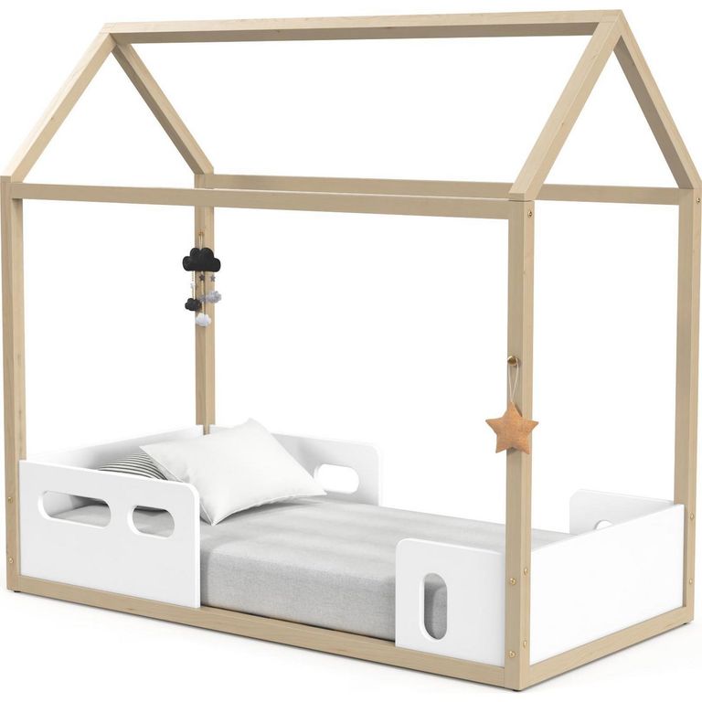 KIDSCOOL Cama Infantil Infantil Casita Multicolor