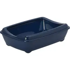 TRAPER - Bandeja arenera para gatos con borde color azul
