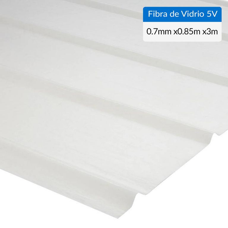 Plancha Fibra de vidrio 5V 0.7 mm 90x300 cm Luz Difusora