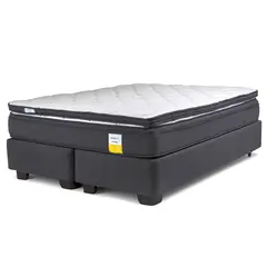 DRIMKIP - Cama Americana Eurotop 2 Plazas Bd 150X190 Cm + Topper