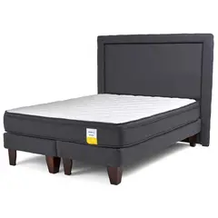 DRIMKIP - Cama Europea Eurotop Full BD 137x190 cm + Respaldo