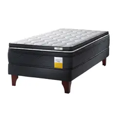 DRIMKIP - Cama Europea Eurotop 1 Plaza Plus Bn 90X200 Cm + Topper