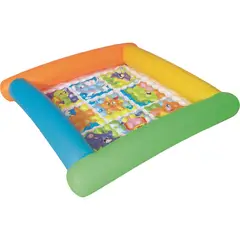 BESTWAY - Alfombra Inflable para Bebes Multicolor 132x23x132 cm