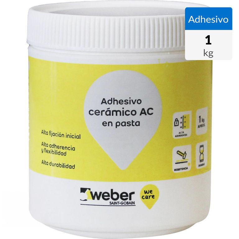 Adhesivo Cerámico Muro Superficie Flexible 1 kg
