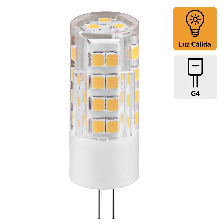 Ampolleta Led 3.3 W G4 320 lm Luz Cálida