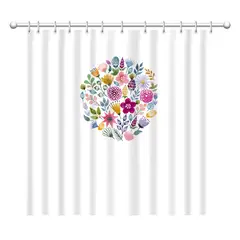 ATMOSPHERA HOME - Cortina escudo flores 180x180 cm