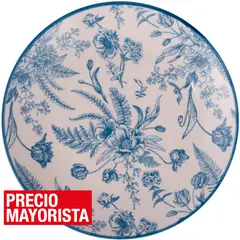 HALLEN - Plato entrada 19 cm redondo azul
