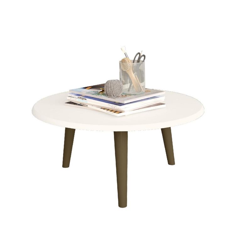 Mesa de centro blanco 35x59x59 cm