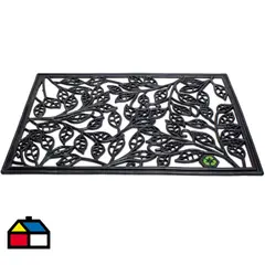 JUST HOME COLLECTION - Limpiapies 40x60 cm PVC Negro