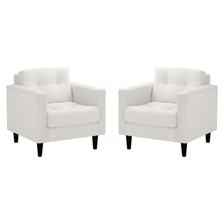 Set de Sillones 1 cuerpo Retro 87x84x78 cm Beige