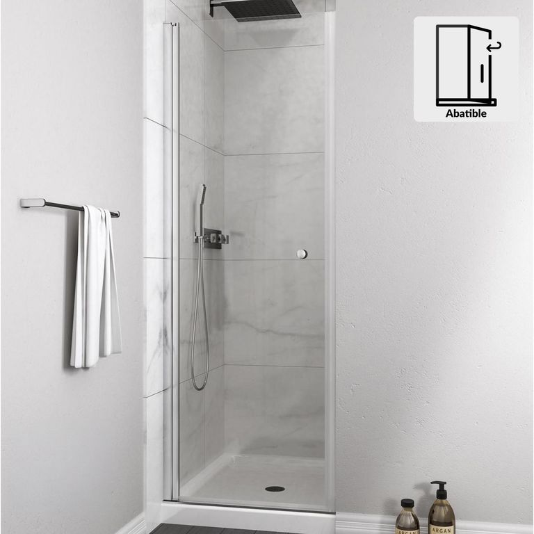 Mampara puerta abatible 800x1900 6mm easy clean