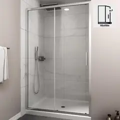 DUSCHY - Mampara premium corredera frontal 1200x1900 6mm easy clean