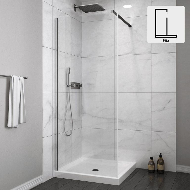 Mampara fija side panel para puertas a y p 6mm easy clean