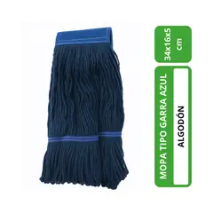 ALL CLEAN - Mopa de algodón tipo garra azul sin mango