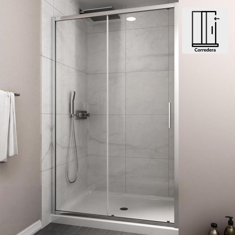 Mampara Premium Corredera frontal 140x190 cm Easy Clean