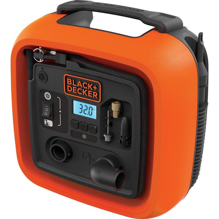 Compresor de Aire Digital 12v 160 Psi para Auto Naranjo
