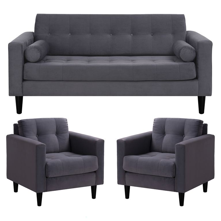 BODEVIR Living 3 cuerpos Retro 75x80x70 cm Gris