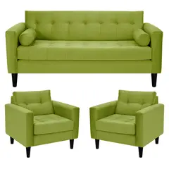 BODEVIR - Living 3 cuerpos Retro 75x80x70 cm Verde