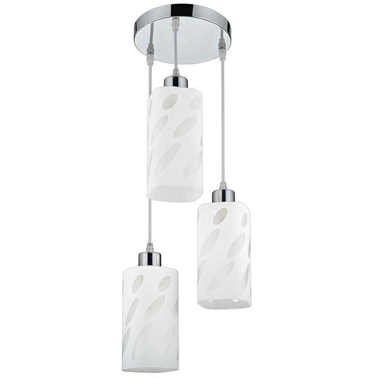 Lámpara Colgante New Dallas 3 Luces Aluminio Gris