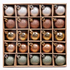 DEAR SANTA - Set 25 esferas 3 cm