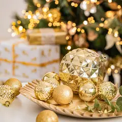DEAR SANTA - Set surtido 44 esferas dorado