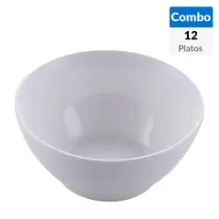 undefined - Combo 12 Bowls 14 cm blanco redondo