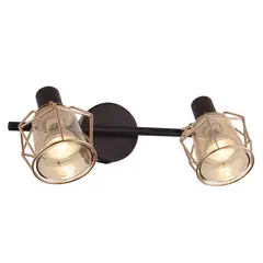 BP ILUMINACION - Barra tubo 2 luces GU10 kratia café oro