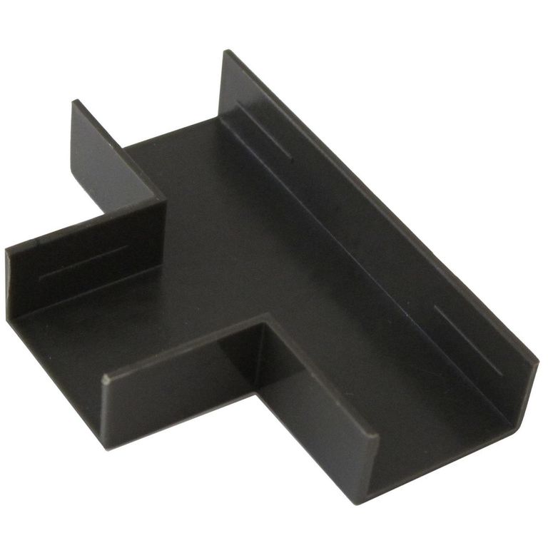 Accesorio canaleta 20x10 mm café derivación T, 2 unidades
