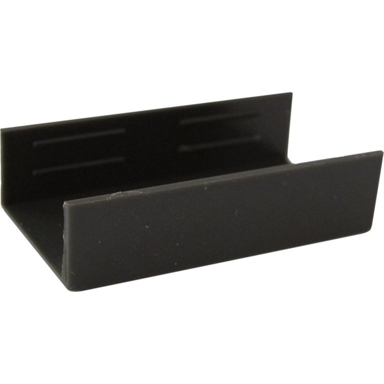 Accesorio canaleta 20x10 mm café unión plana, 2 unidades