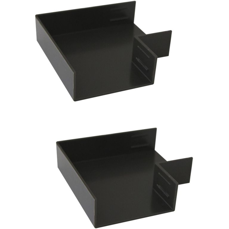 Accesorio canaleta 40x16 mmcafé angulo plano, 2 unidades