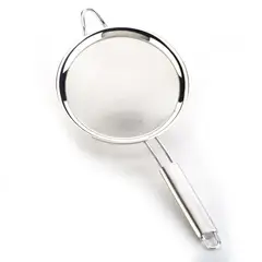 JUST HOME COLLECTION - Colador Cocina Acero Mango Ovalado