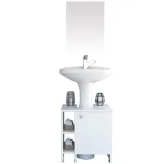TUHOME - Combo mueble de lavamanos + espejo